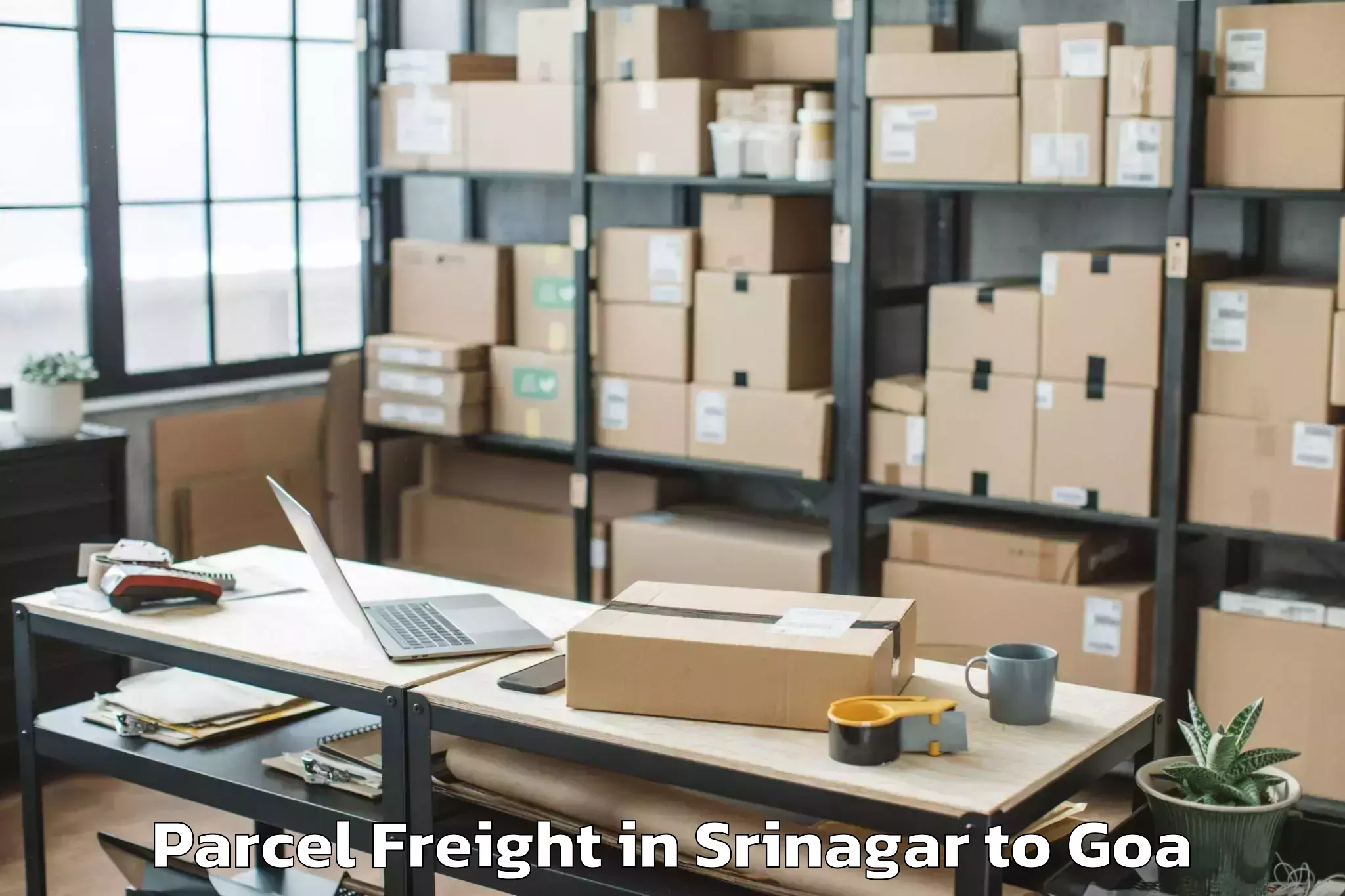 Top Srinagar to Sanguem Parcel Freight Available